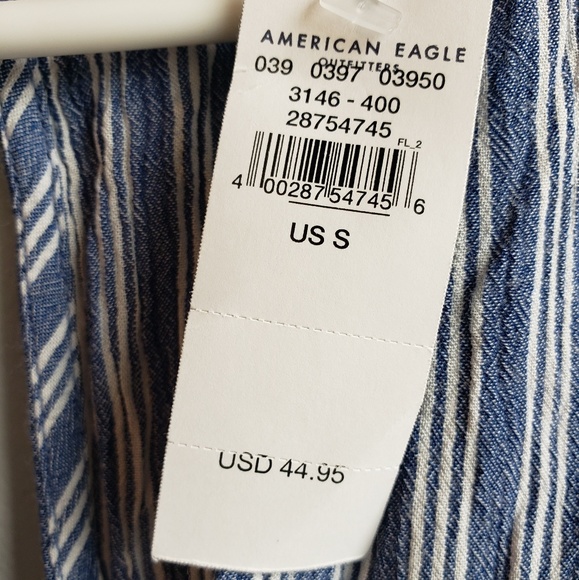 American Eagle Ruffle Wrap Around Romper Dress - Picture 5 of 6